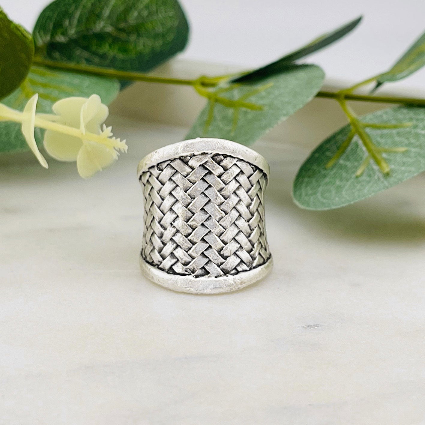 Breiter Boho Ring Silber Hailey