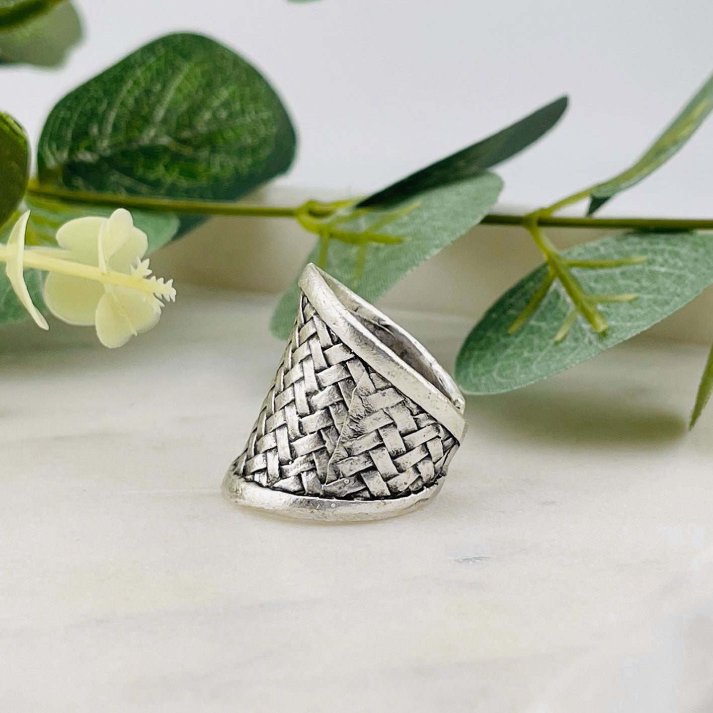 Breiter Boho Ring Silber Hailey