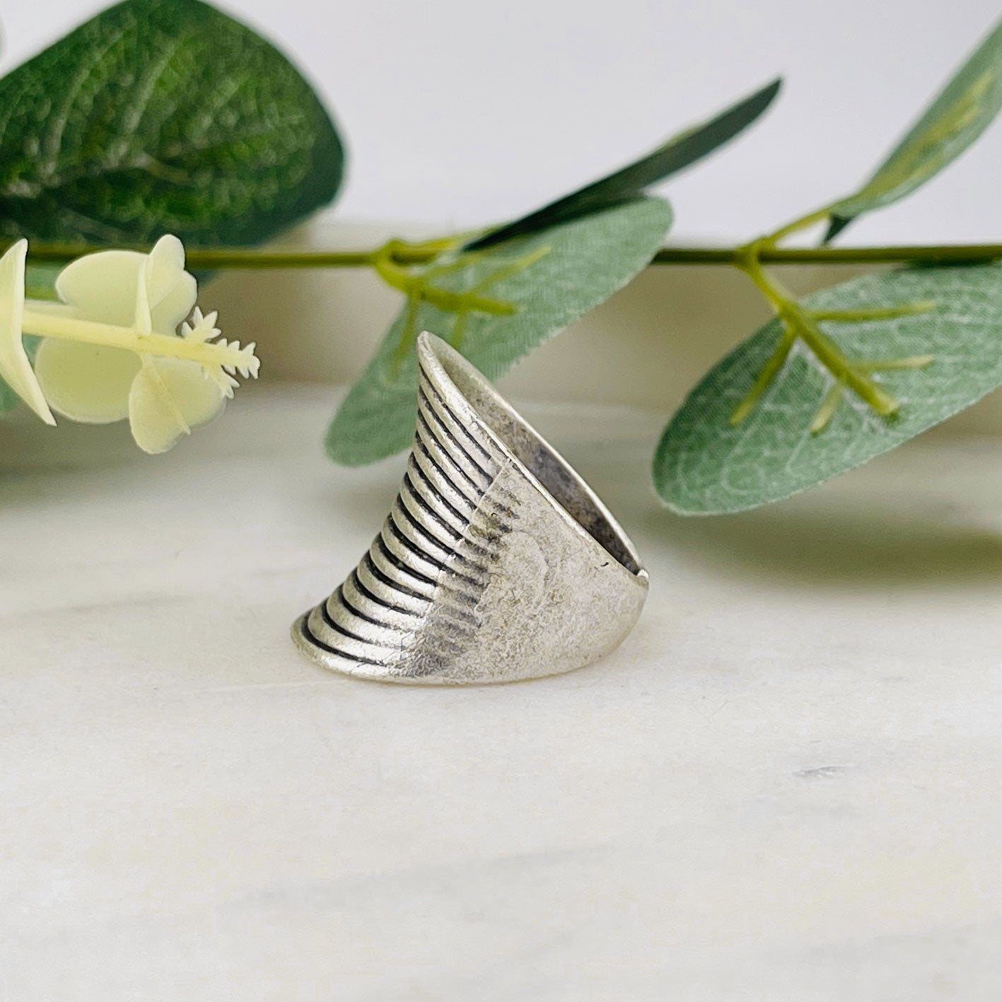 Breiter Silberring Boho Effie