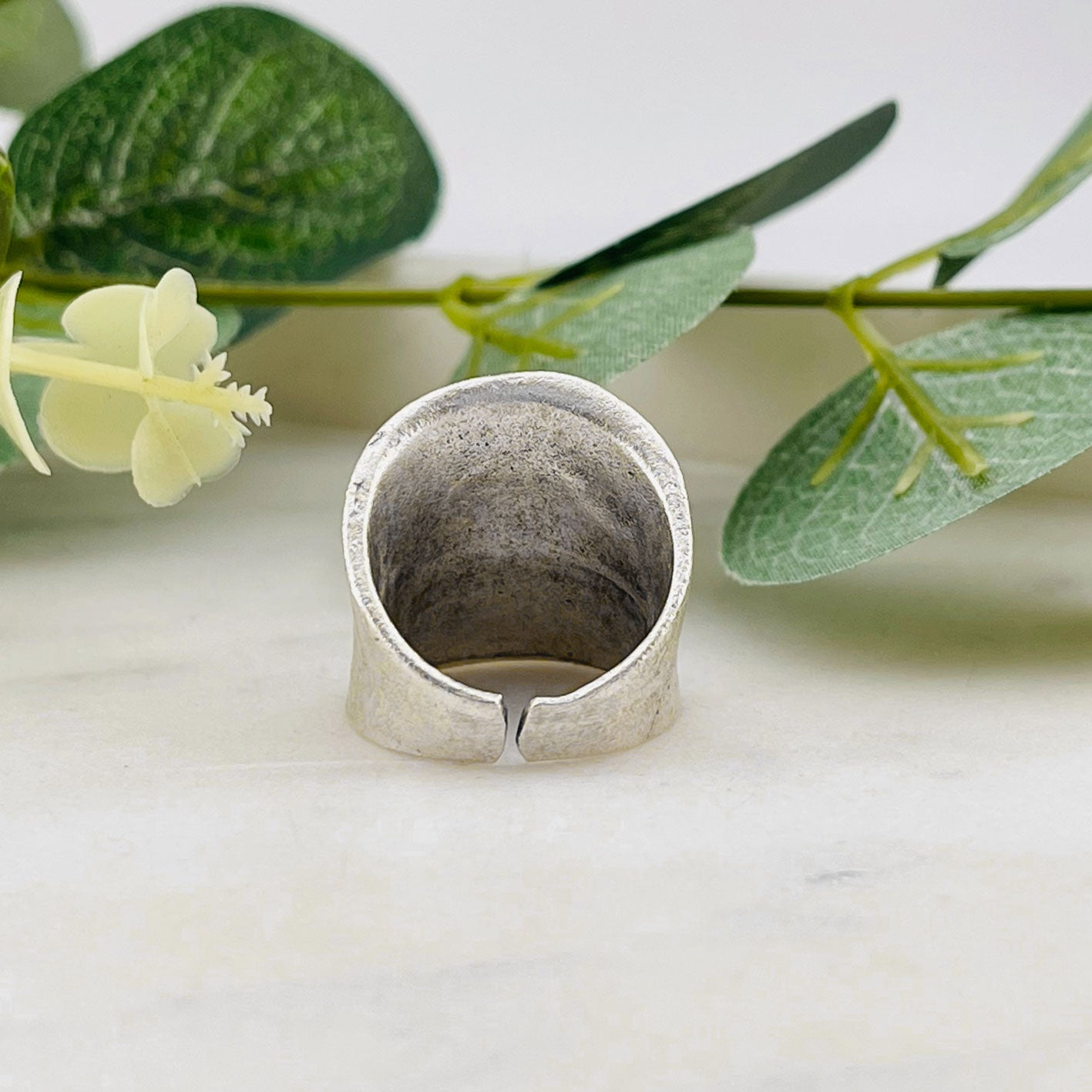 Breiter Silberring Boho Effie