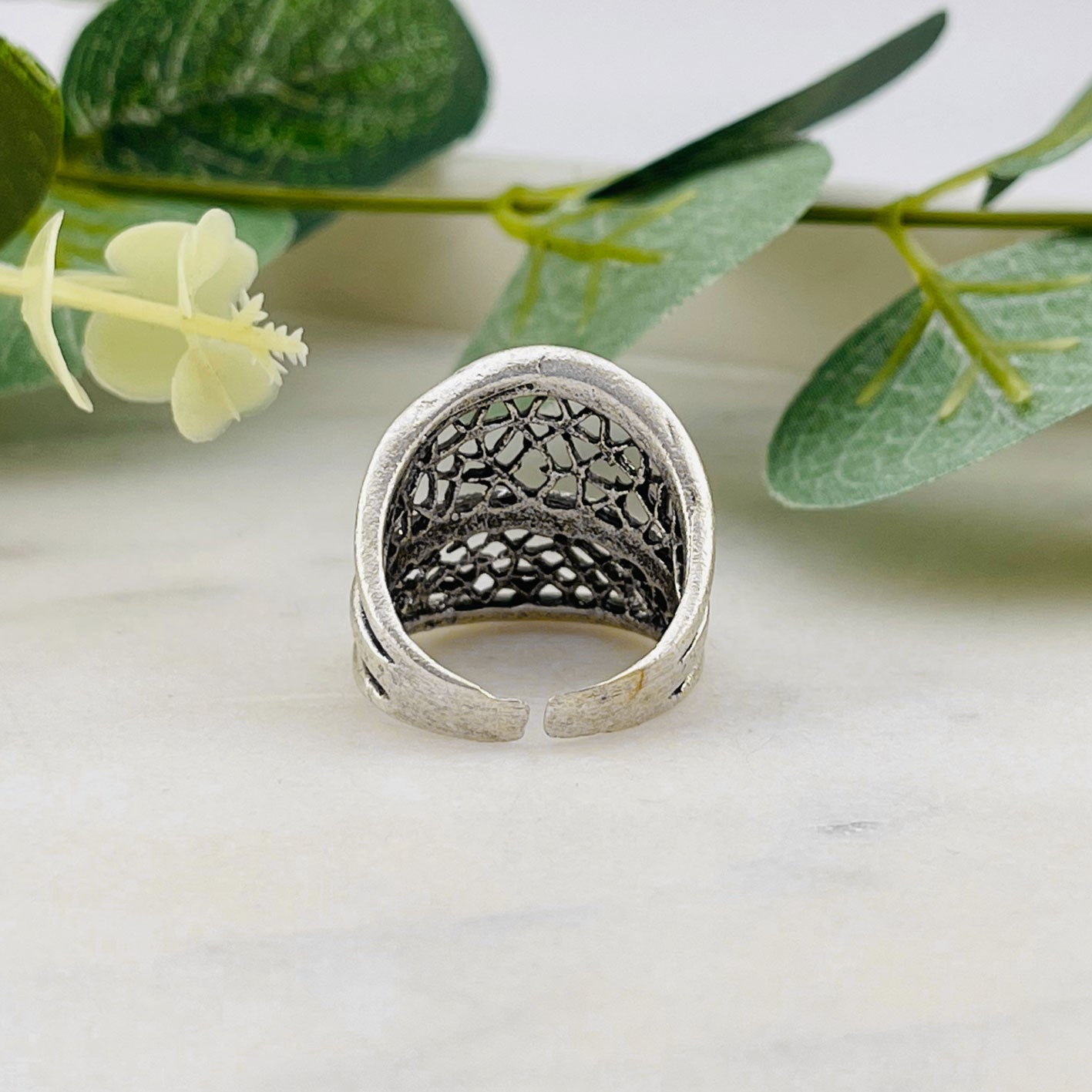 Breiter Silberring Boho-Style Gianna