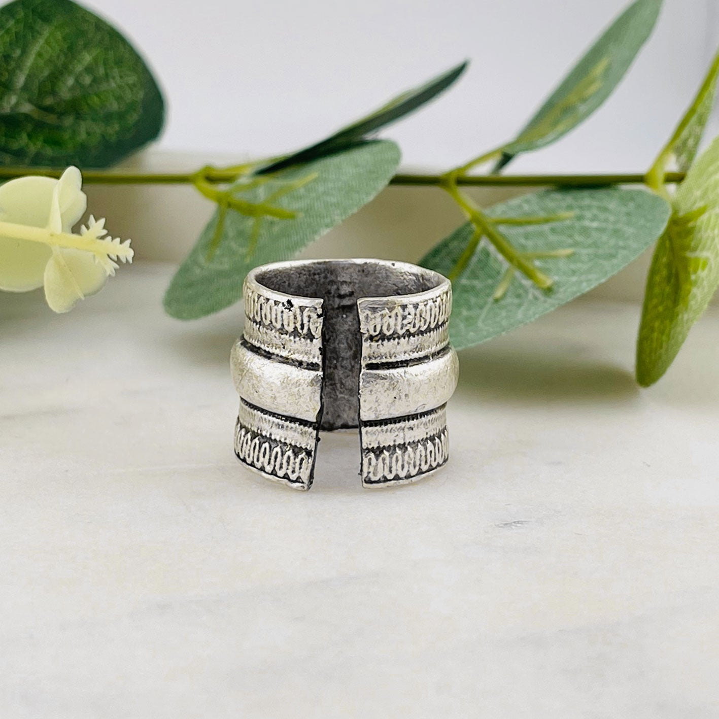 Breiter Silberring Boho-Style Hanni