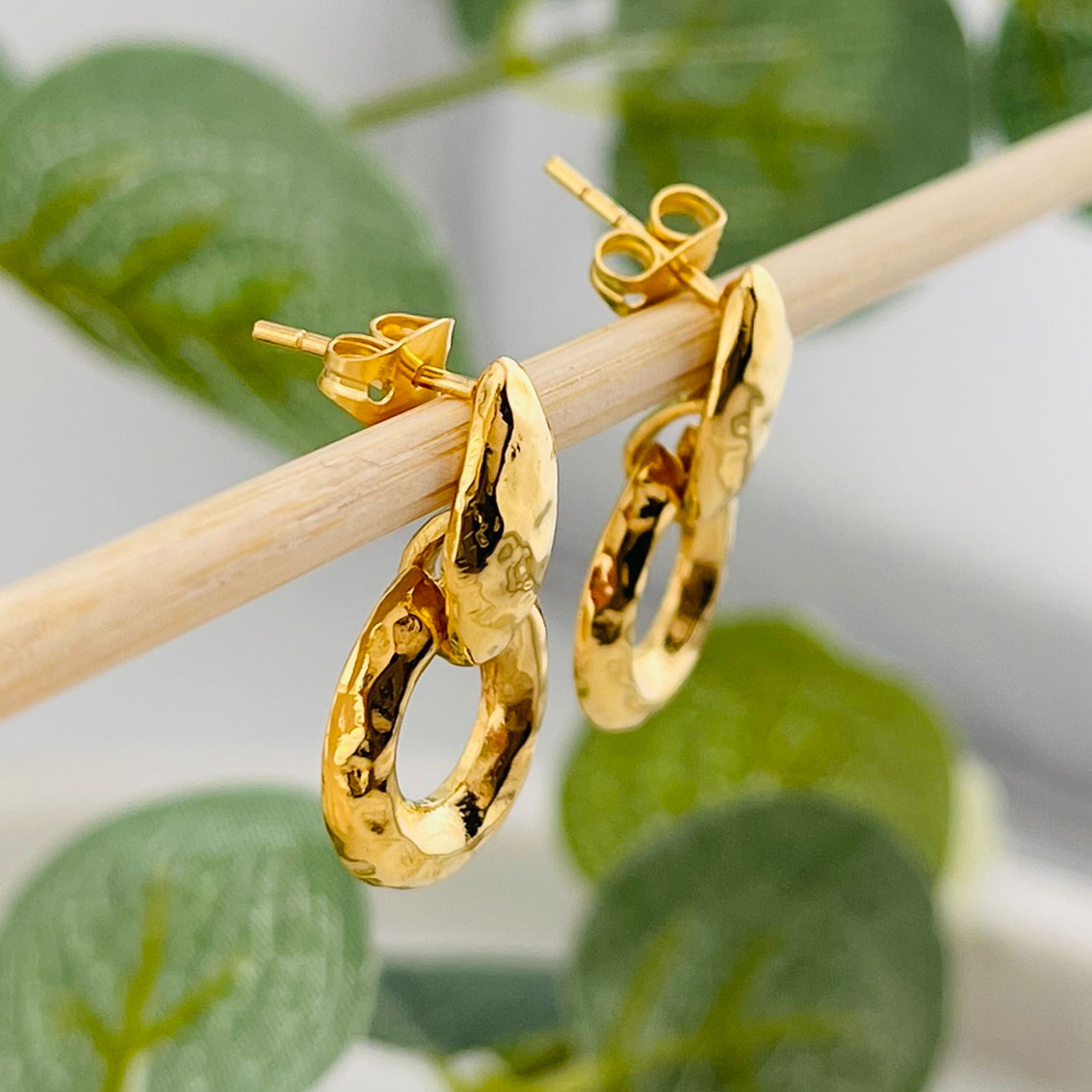Elegante Boho Ohrringe in Gold | Pink Sand Etoile