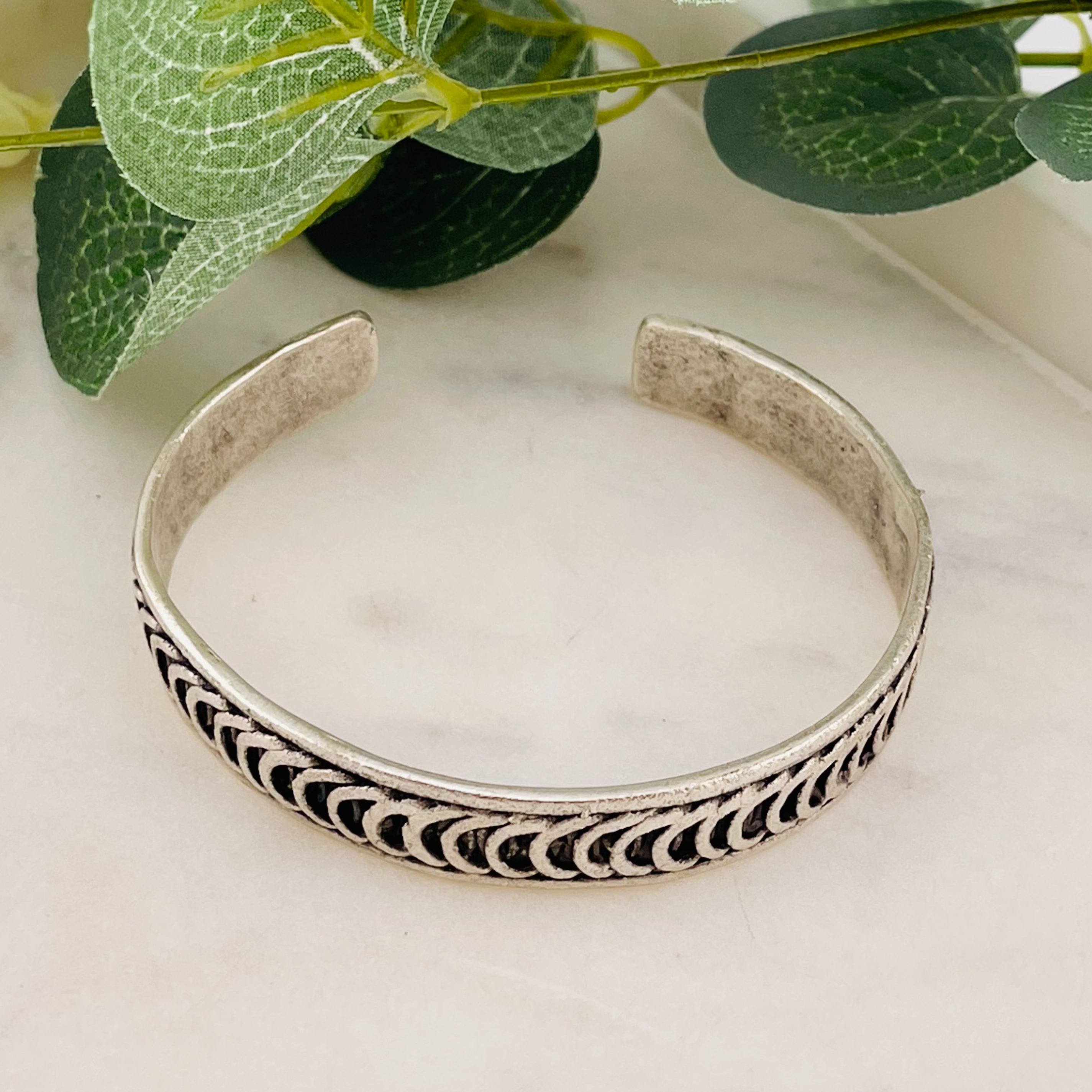 Unisex Silber Armspange Boho-Style Loi