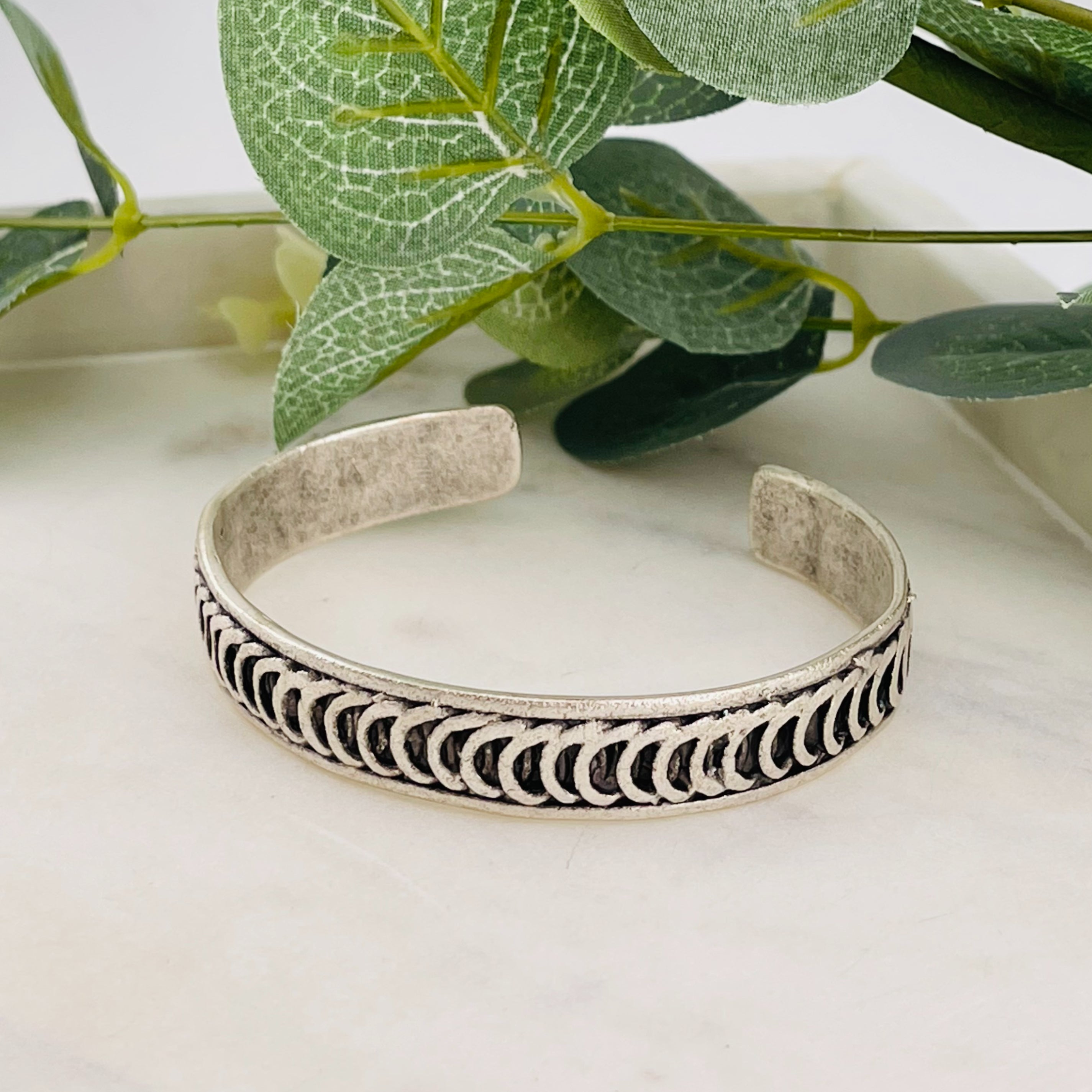 Unisex Silber Armspange Boho-Style Loi