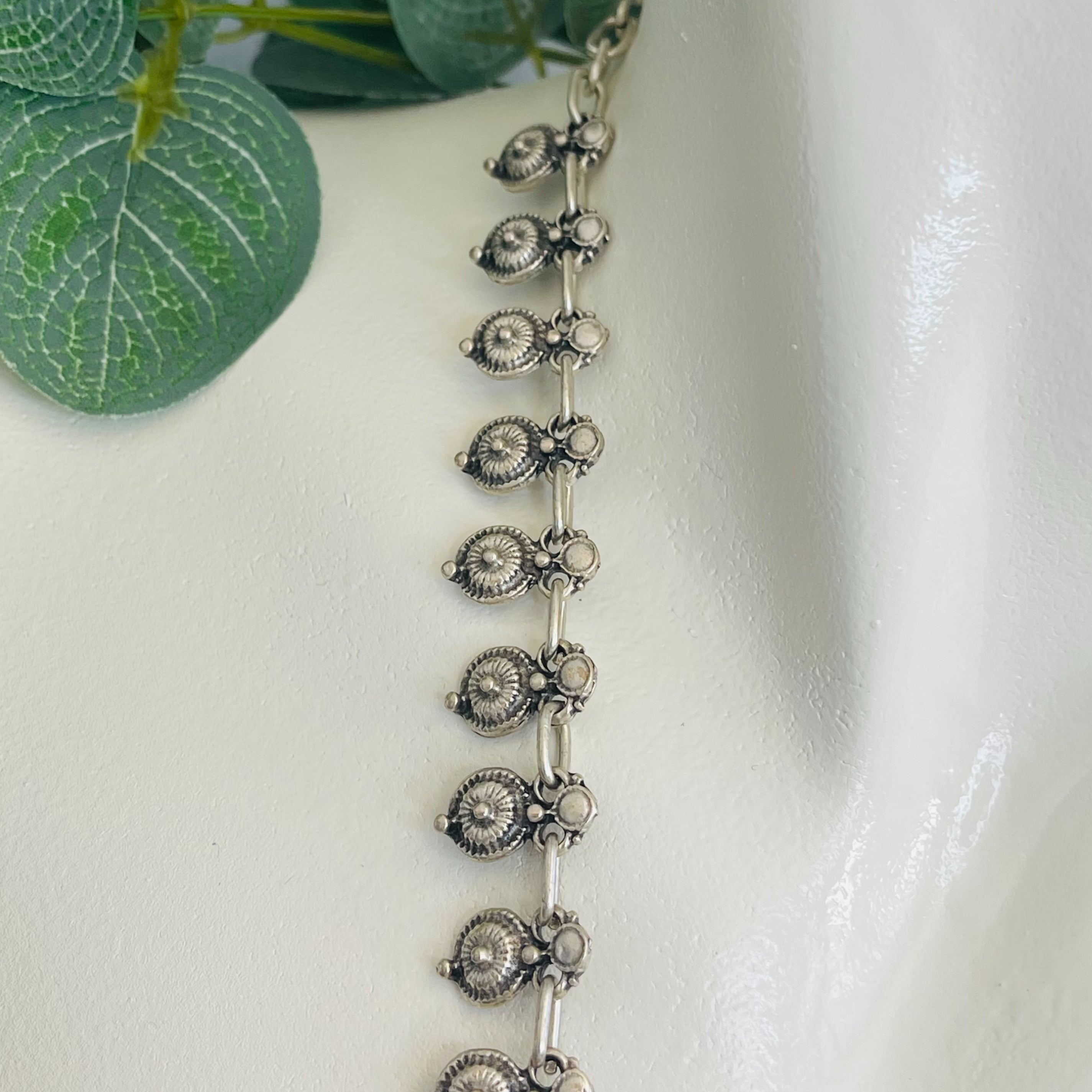 Lange Lariat Y-Halskette Silber Boho Sam
