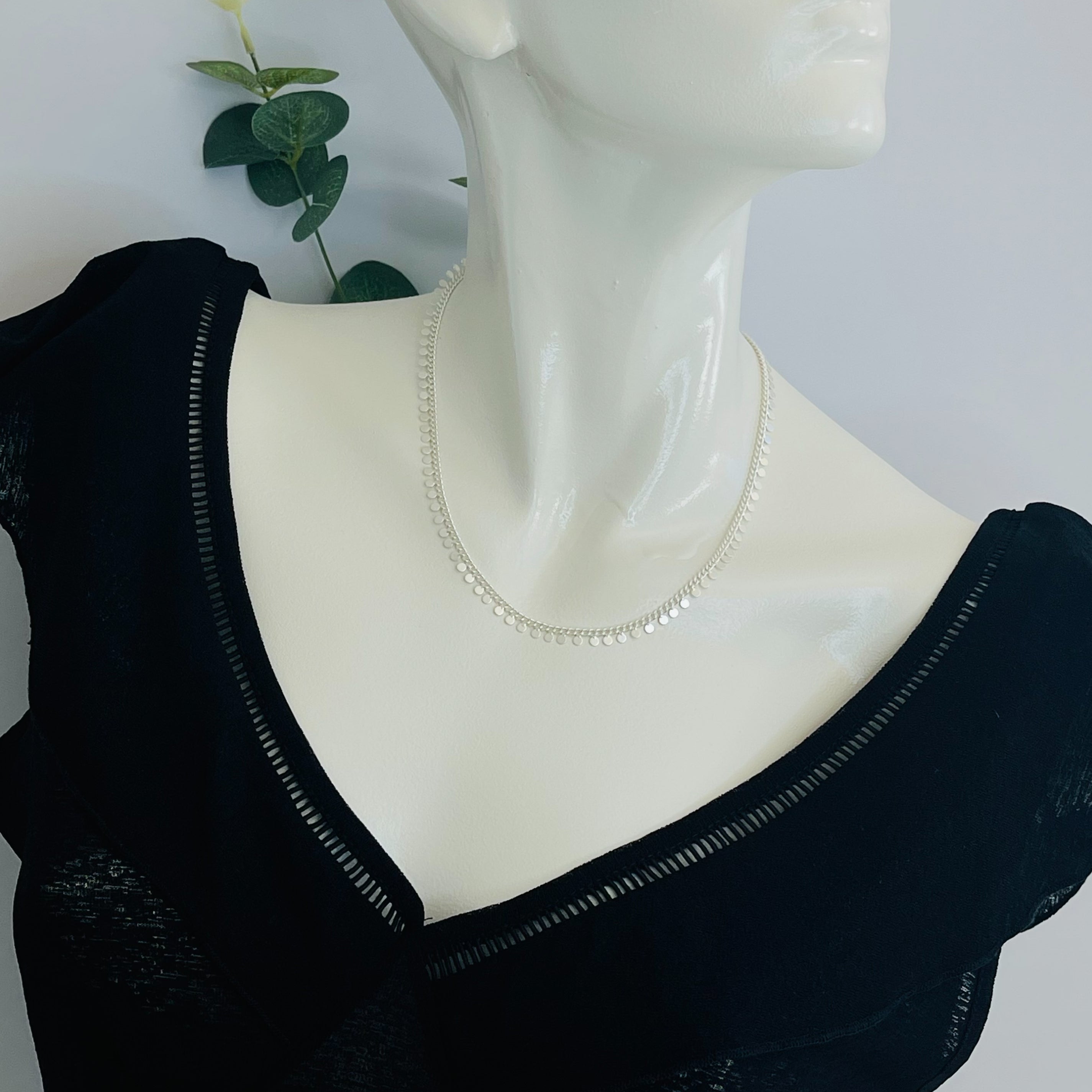 Nordische Silber-Halskette mit Boho-Flair Calina