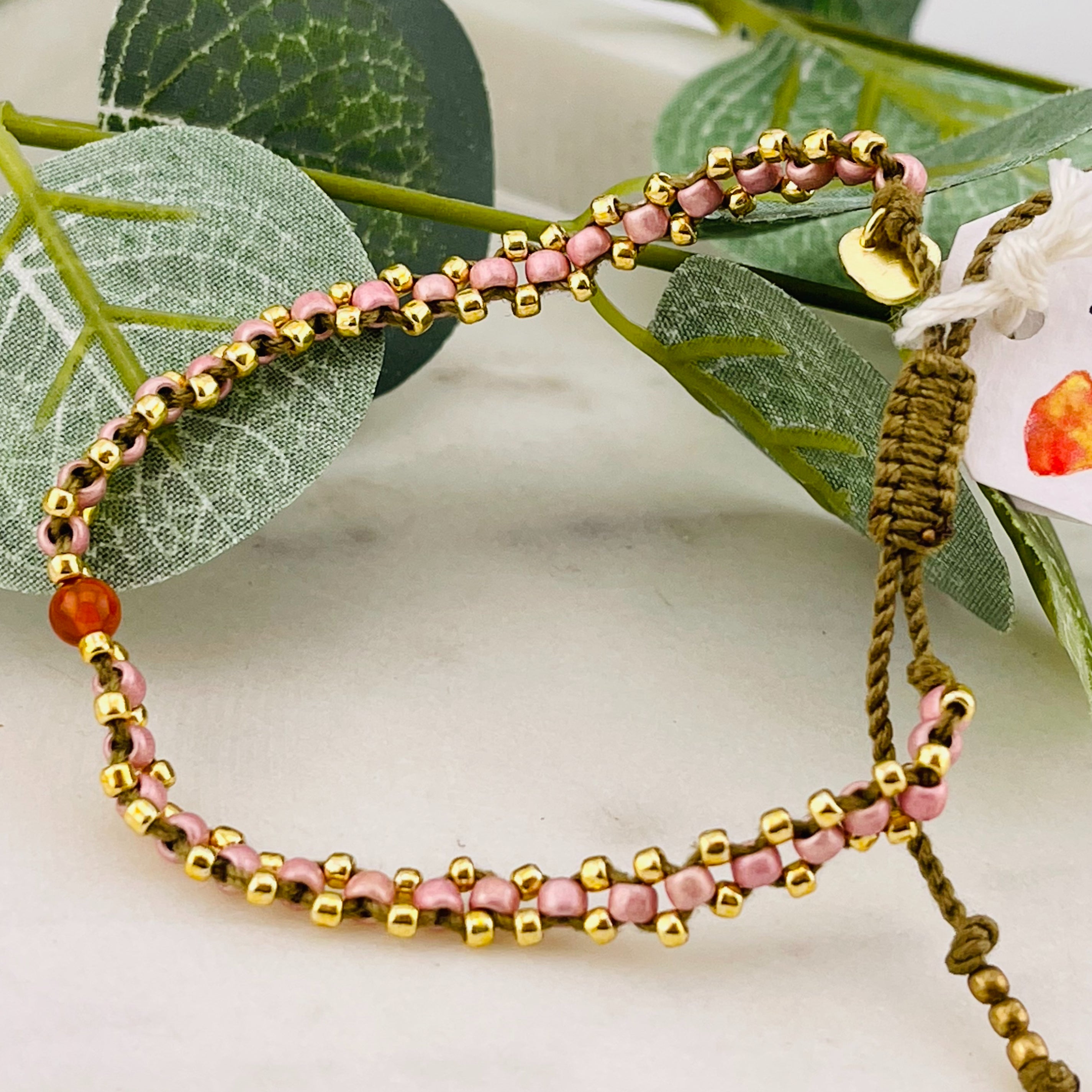 Boho Perlenarmband "Eternal Carnelian"