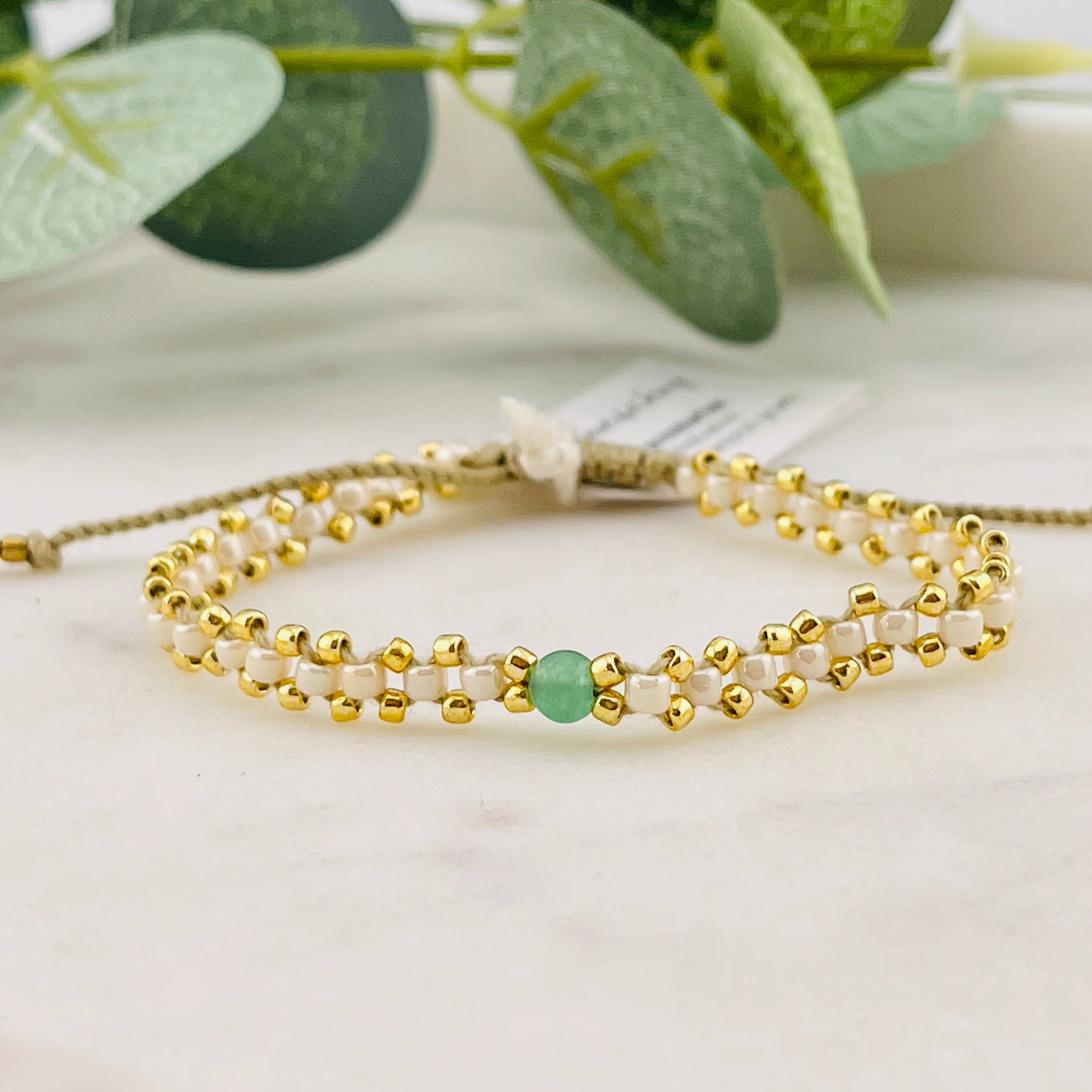 Goldperlen-Armband mit Aventurin "Eternal Aventurine"