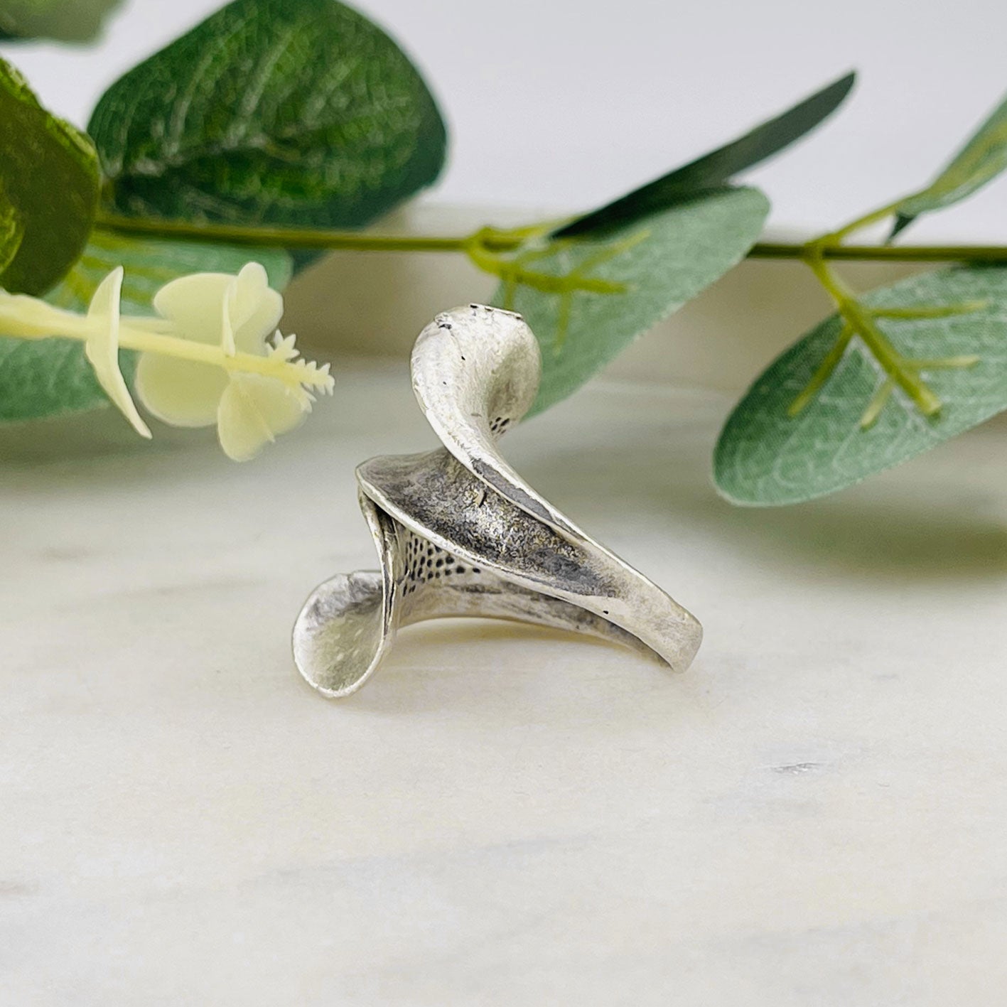 Kreativer Silberring mit speziellem Boho-Design Darby