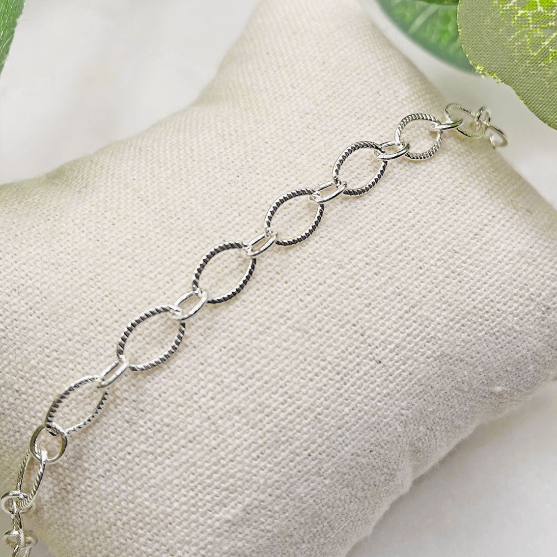 Trendige Silber Armkette mit grossen Gliedern Bairo Downey