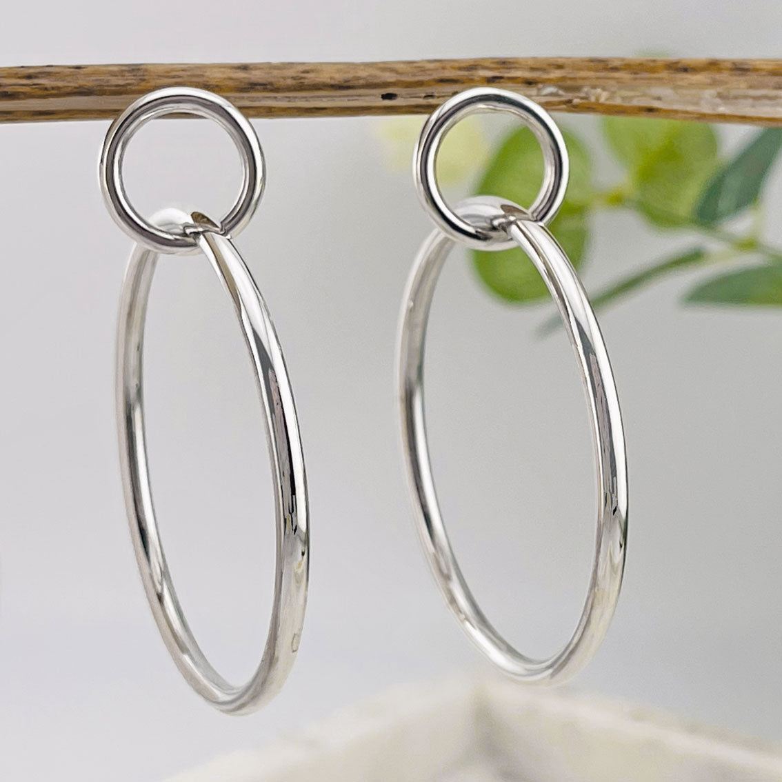 Ring in Ring Creole aus echtem Sterling Silber 925 Skander