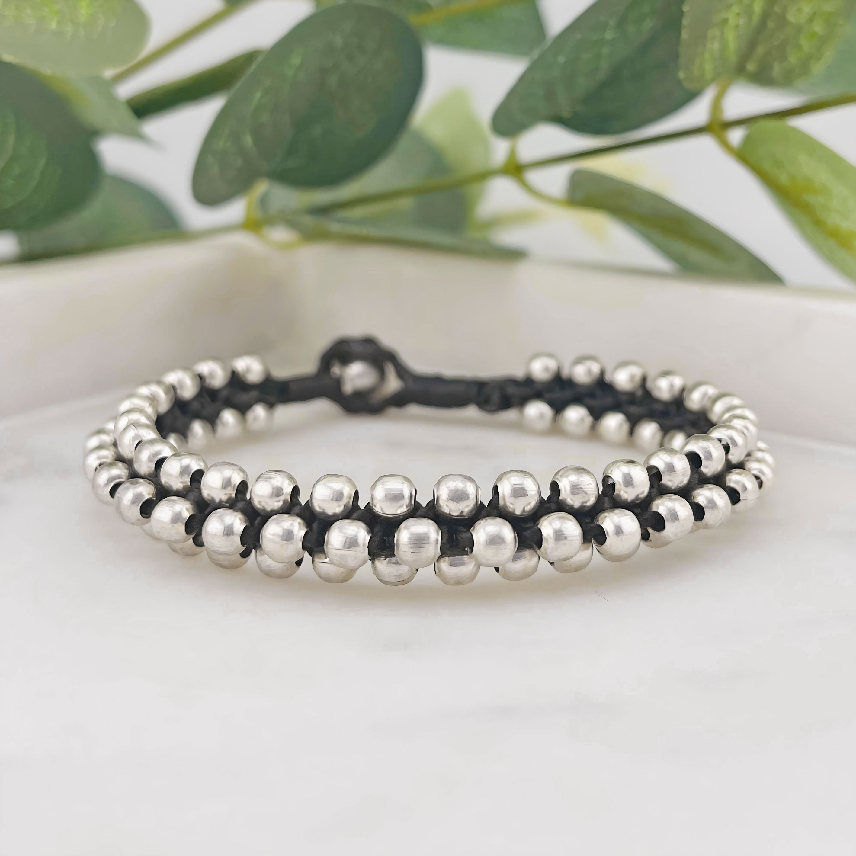 Silberperlen Armband Boho Gwendolin