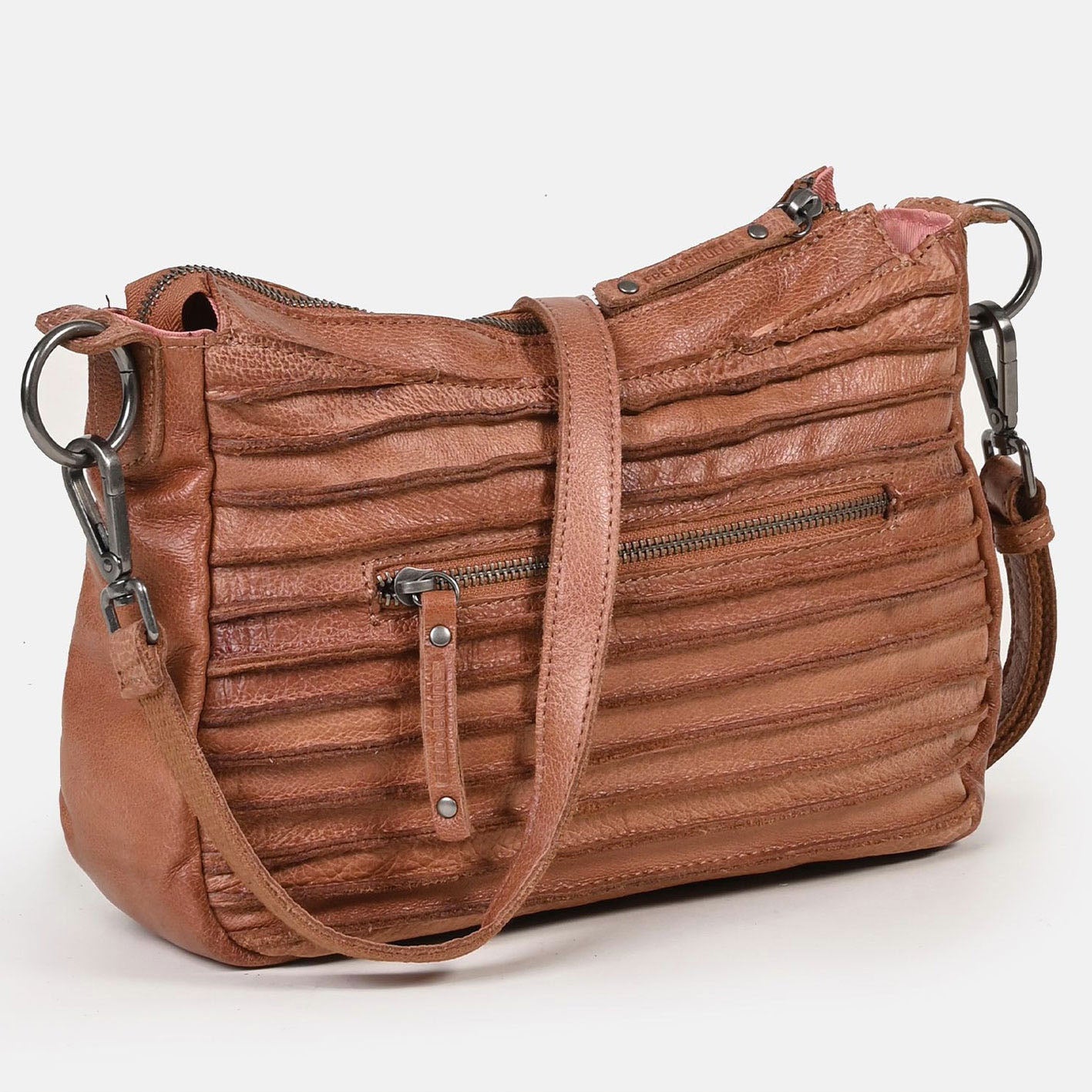 Freds Bruder Handtasche Riffel Likely Midi Light Rust