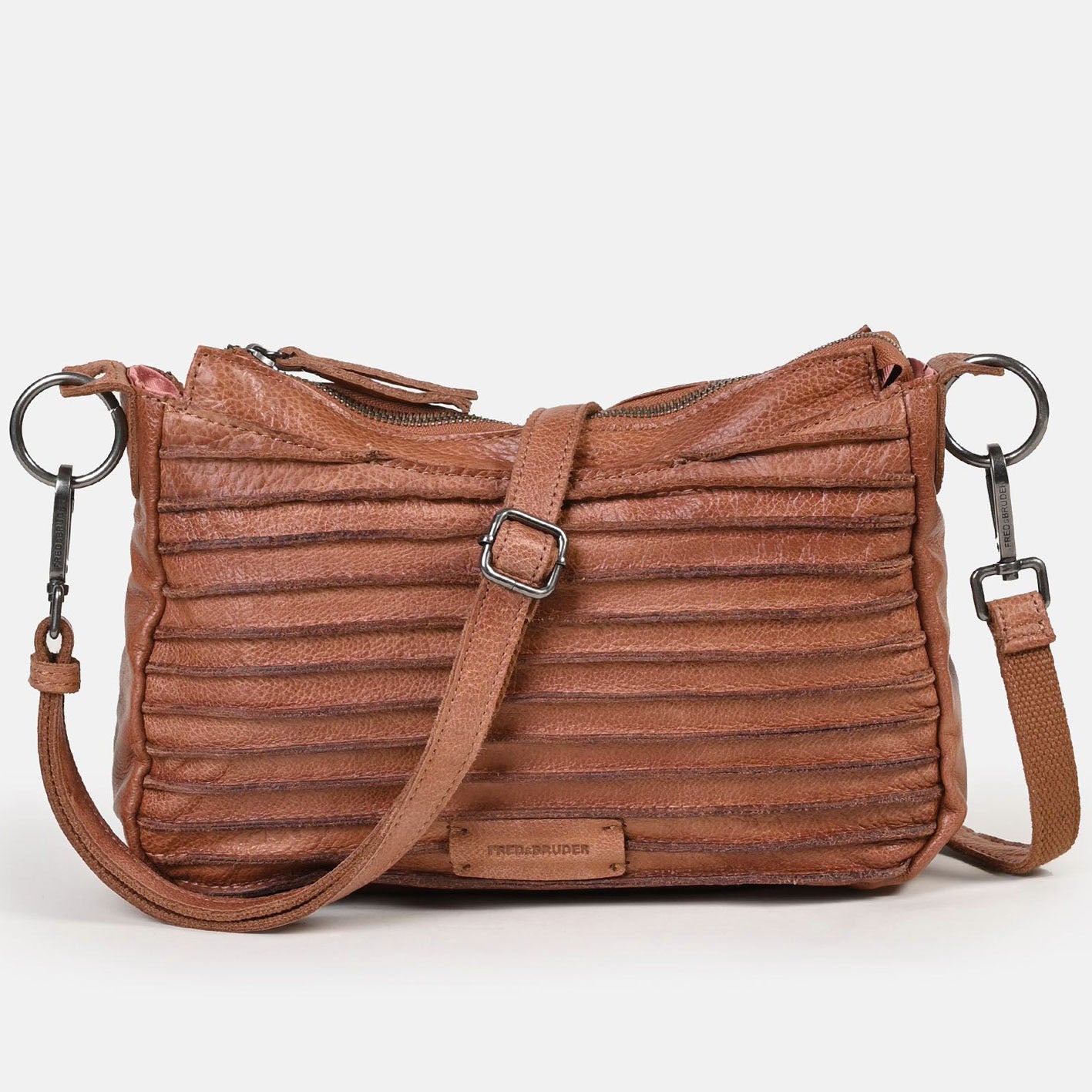 Freds Bruder Handtasche Riffel Likely Midi Light Rust