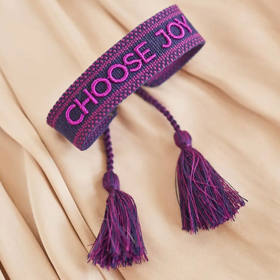 Statement-Armband Violett Choose Joy