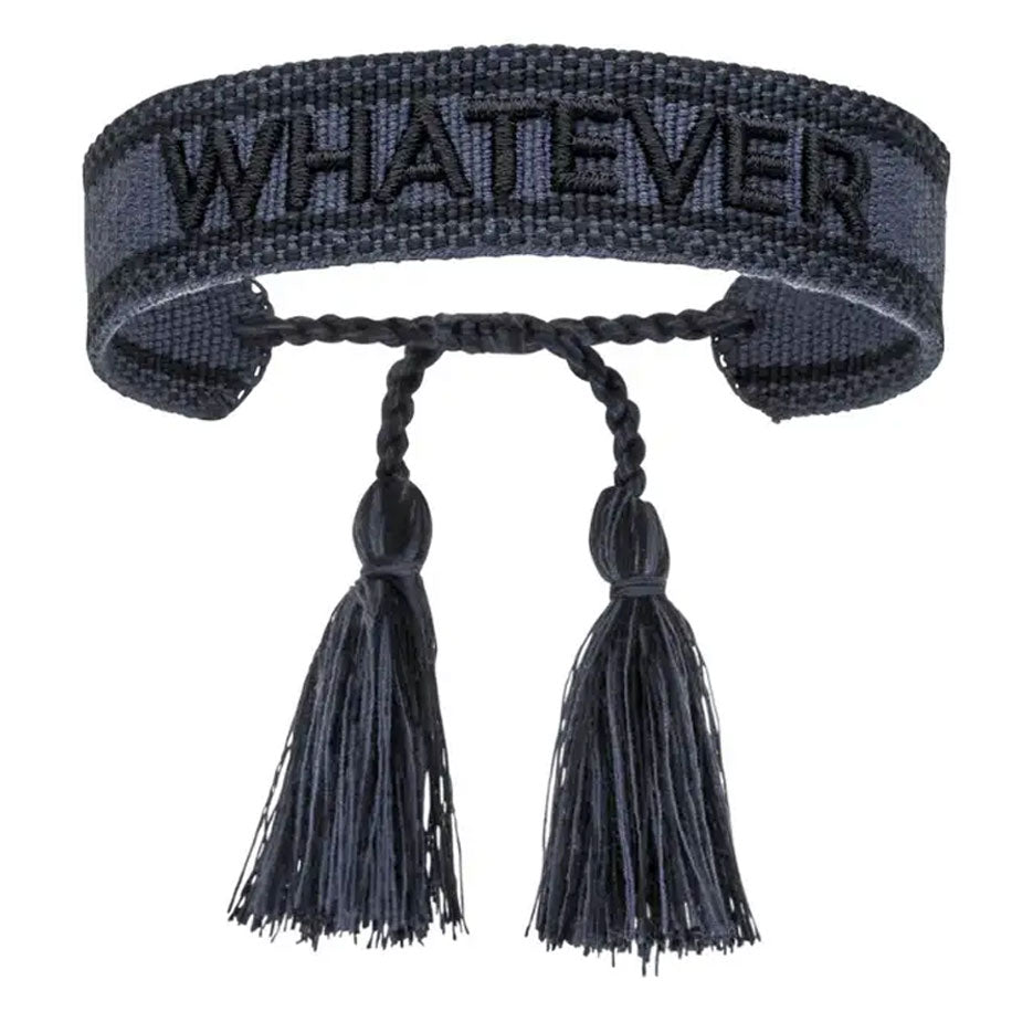 Statement-Armband Dunkelblau Schwarz Whatever