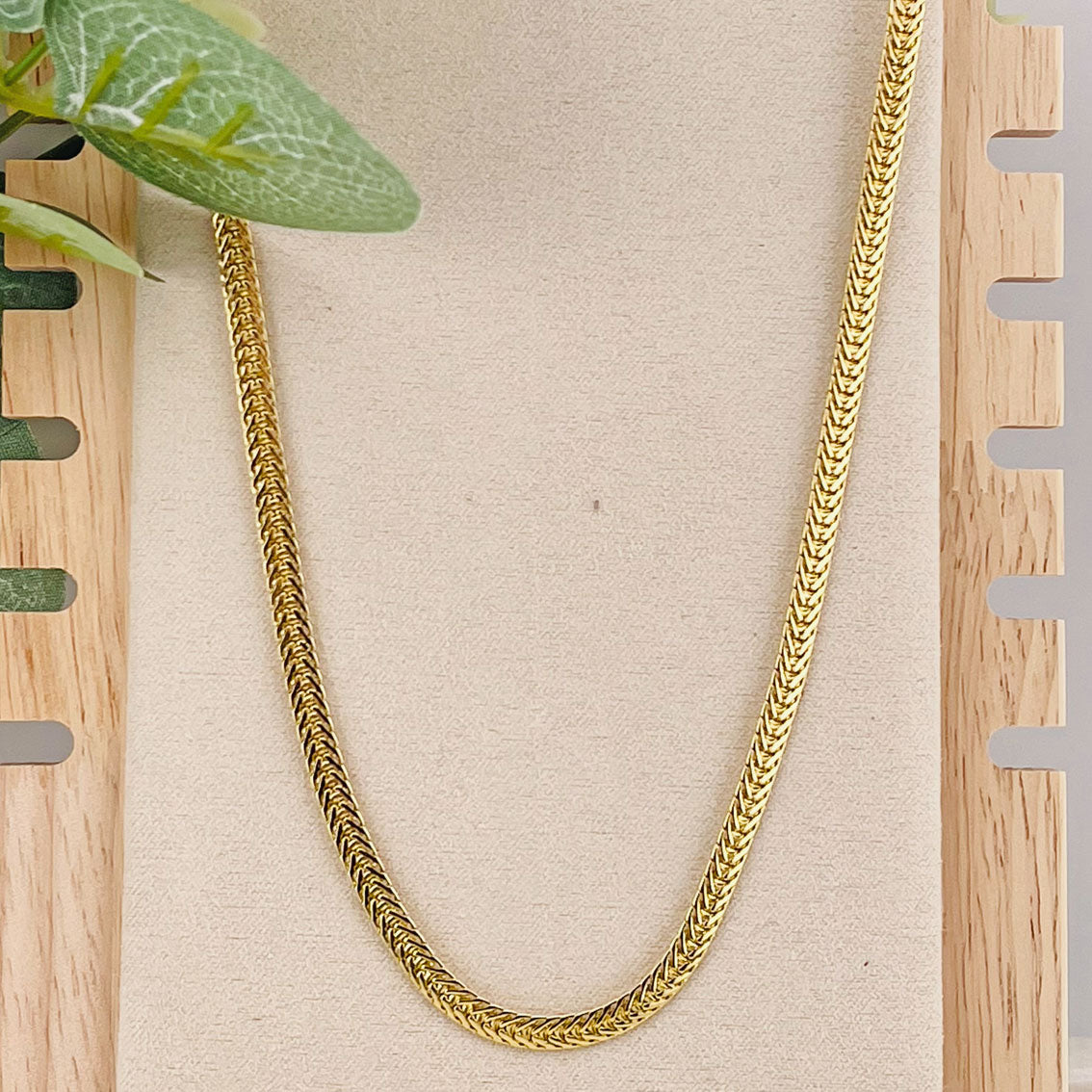 Breite Snake Goldkette Brandy