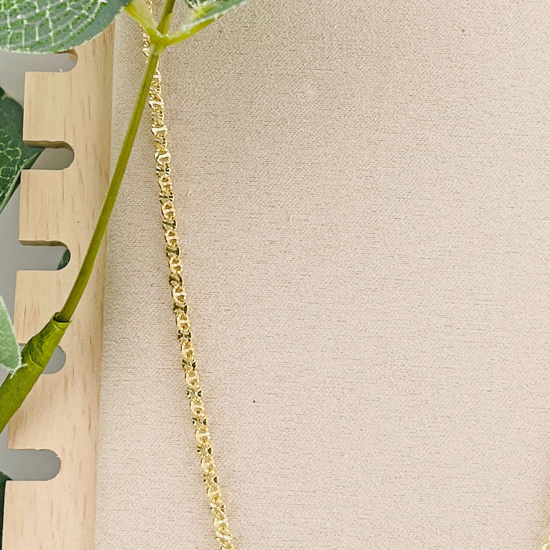 Feine Spiegelkette 18K filled Gold Filia