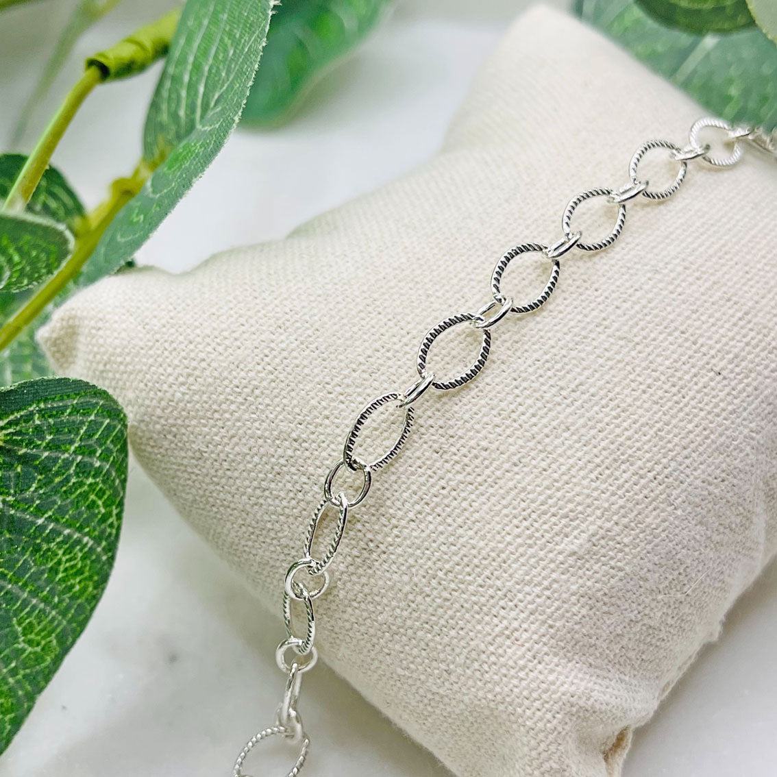 Trendige Silber Armkette mit grossen Gliedern Bairo Downey