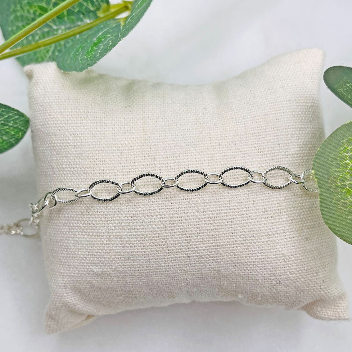 Trendige Silber Armkette mit grossen Gliedern Bairo Downey