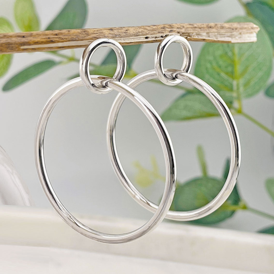 Ring in Ring Creole aus echtem Sterling Silber 925 Skander