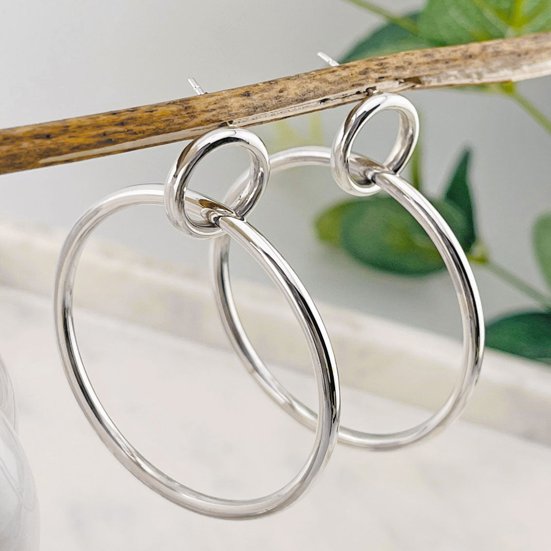 Ring in Ring Creole aus echtem Sterling Silber 925 Skander